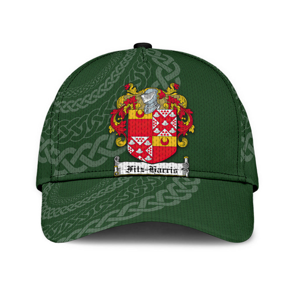 Clan Fitzharris Coat Of Arms - Irish Family Crest St Patrick's Day Classic CapOC84 Classic Cap - Fitzharris Coat Of Arms St Patrick's Day Classic Cap Irish Cap