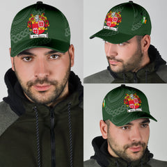 Clan Fitzharris Coat Of Arms - Irish Family Crest St Patrick's Day Classic CapOC84 Classic Cap - Fitzharris Coat Of Arms St Patrick's Day Classic Cap Irish Cap