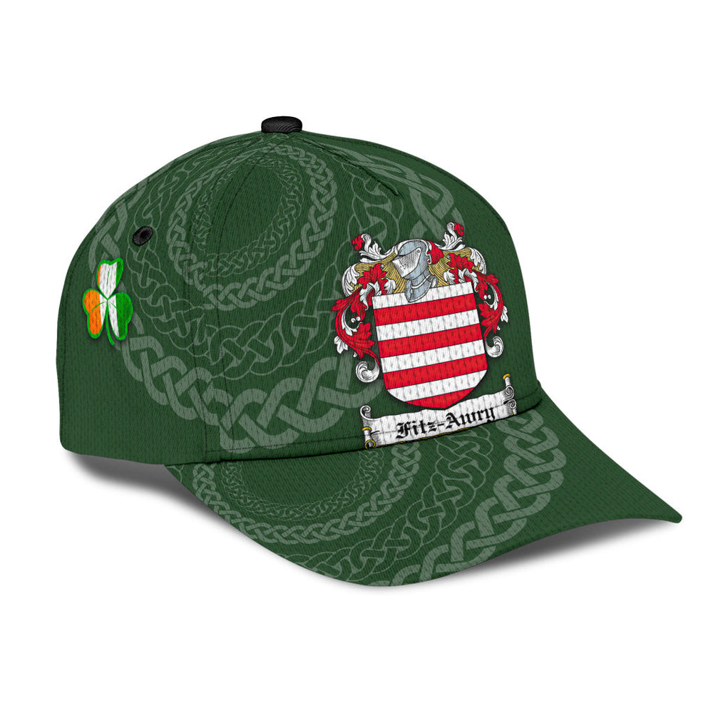 Clan Fitzawry Coat Of Arms - Irish Family Crest St Patrick's Day Classic CapQG77 Classic Cap - Fitzawry Coat Of Arms St Patrick's Day Classic Cap Irish Cap