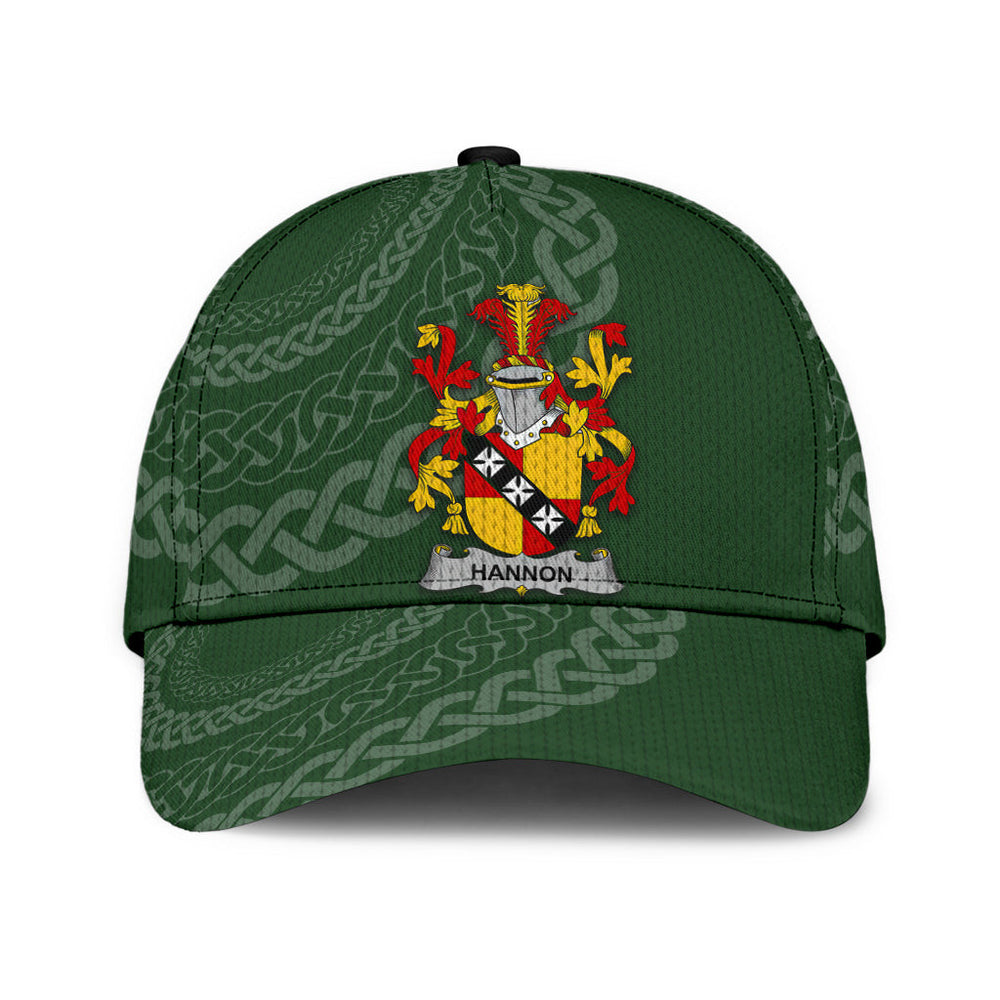 Clan Hannon Coat Of Arms - Irish Family Crest St Patrick's Day Classic CapYR73 Classic Cap - Hannon Coat Of Arms St Patrick's Day Classic Cap Irish Cap