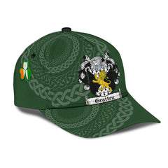 Clan Gratten Coat Of Arms - Irish Family Crest St Patrick's Day Classic CapNK40 Classic Cap - Gratten Coat Of Arms St Patrick's Day Classic Cap Irish Cap