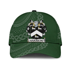 Clan Harmon Coat Of Arms - Irish Family Crest St Patrick's Day Classic CapJY10 Classic Cap - Harmon Coat Of Arms St Patrick's Day Classic Cap Irish Cap