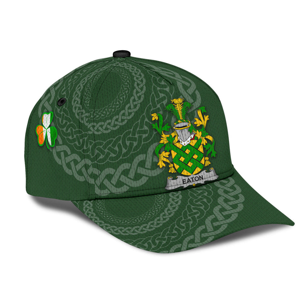 Clan Eaton Coat Of Arms - Irish Family Crest St Patrick's Day Classic CapDW93 Classic Cap - Eaton Coat Of Arms St Patrick's Day Classic Cap Irish Cap