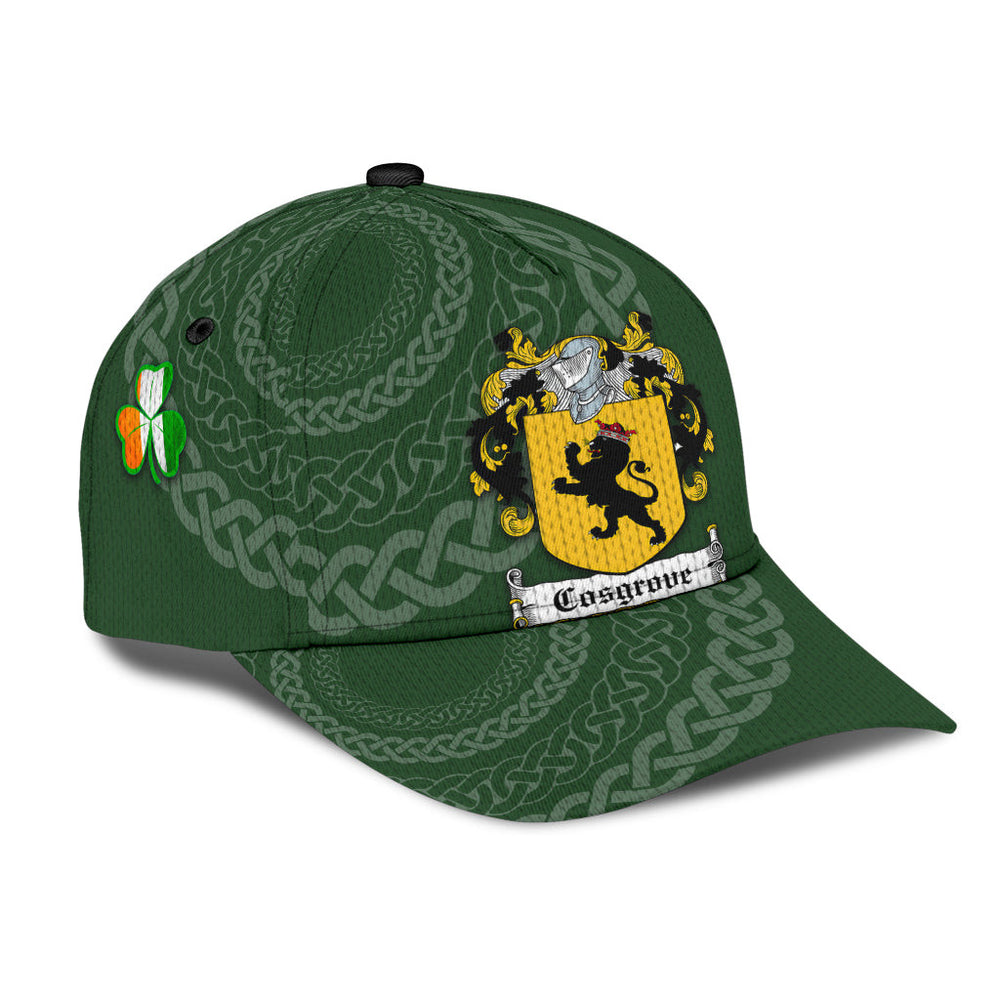 Clan Cosgrove Coat Of Arms - Irish Family Crest St Patrick's Day Classic CapIK16 Classic Cap - Cosgrove Coat Of Arms St Patrick's Day Classic Cap Irish Cap