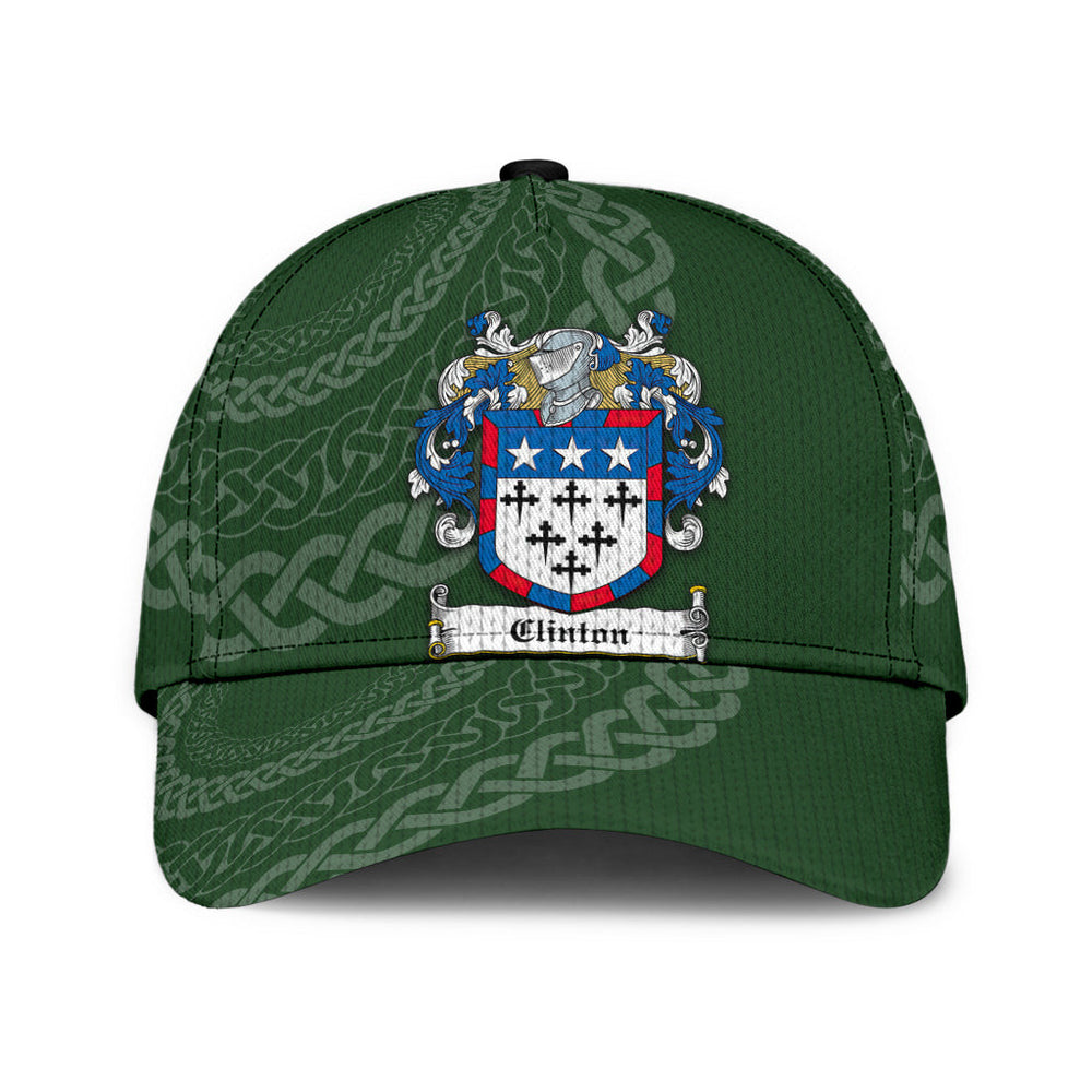 Clan Clinton Coat Of Arms - Irish Family Crest St Patrick's Day Classic CapGY52 Classic Cap - Clinton Coat Of Arms St Patrick's Day Classic Cap Irish Cap