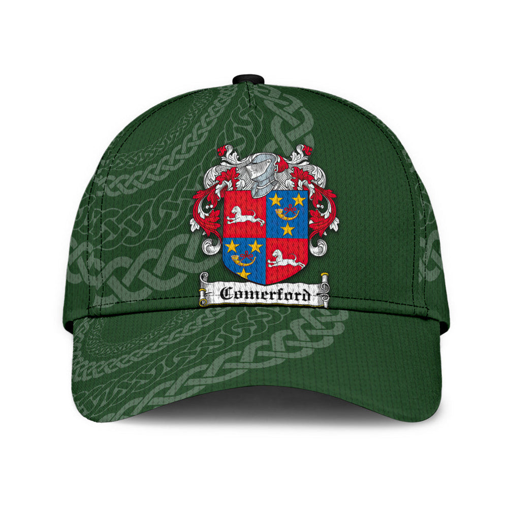 Clan Comerford Coat Of Arms - Irish Family Crest St Patrick's Day Classic CapLZ88 Classic Cap - Comerford Coat Of Arms St Patrick's Day Classic Cap Irish Cap