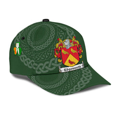 Clan Edgeworth Coat Of Arms - Irish Family Crest St Patrick's Day Classic CapLC46 Classic Cap - Edgeworth Coat Of Arms St Patrick's Day Classic Cap Irish Cap