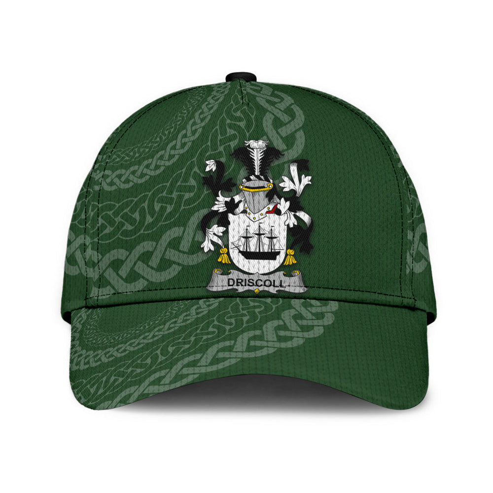 Clan Driscoll Coat Of Arms - Irish Family Crest St Patrick's Day Classic CapPU92 Classic Cap - Driscoll Coat Of Arms St Patrick's Day Classic Cap Irish Cap