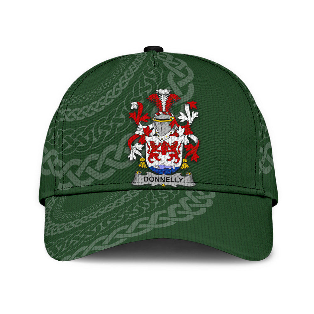 Clan Donnelly Coat Of Arms - Irish Family Crest St Patrick's Day Classic CapDT95 Classic Cap - Donnelly Coat Of Arms St Patrick's Day Classic Cap Irish Cap
