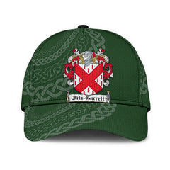 Clan Fitzgarrett Coat Of Arms - Irish Family Crest St Patrick's Day Classic CapWL40 Classic Cap - Fitzgarrett Coat Of Arms St Patrick's Day Classic Cap Irish Cap
