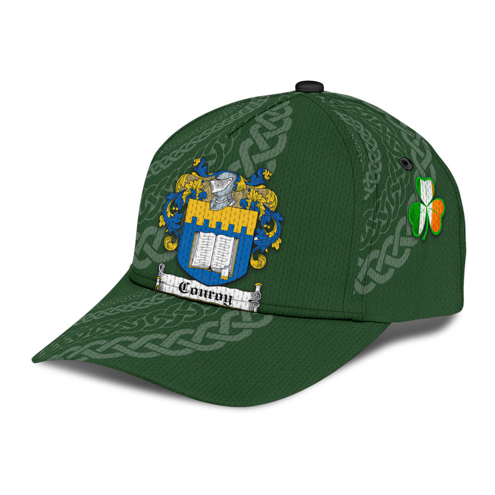 Clan Conroy Coat Of Arms - Irish Family Crest St Patrick's Day Classic CapFA68 Classic Cap - Conroy Coat Of Arms St Patrick's Day Classic Cap Irish Cap