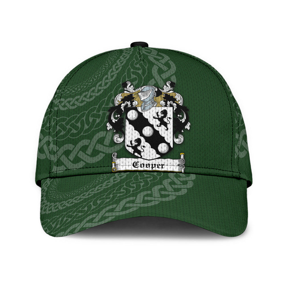 Clan Cooper Coat Of Arms - Irish Family Crest St Patrick's Day Classic CapKH59 Classic Cap - Cooper Coat Of Arms St Patrick's Day Classic Cap Irish Cap