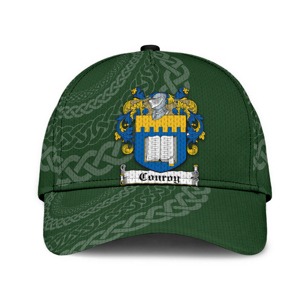 Clan Conroy Coat Of Arms - Irish Family Crest St Patrick's Day Classic CapFA68 Classic Cap - Conroy Coat Of Arms St Patrick's Day Classic Cap Irish Cap