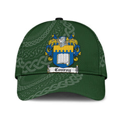 Clan Conroy Coat Of Arms - Irish Family Crest St Patrick's Day Classic CapFA68 Classic Cap - Conroy Coat Of Arms St Patrick's Day Classic Cap Irish Cap