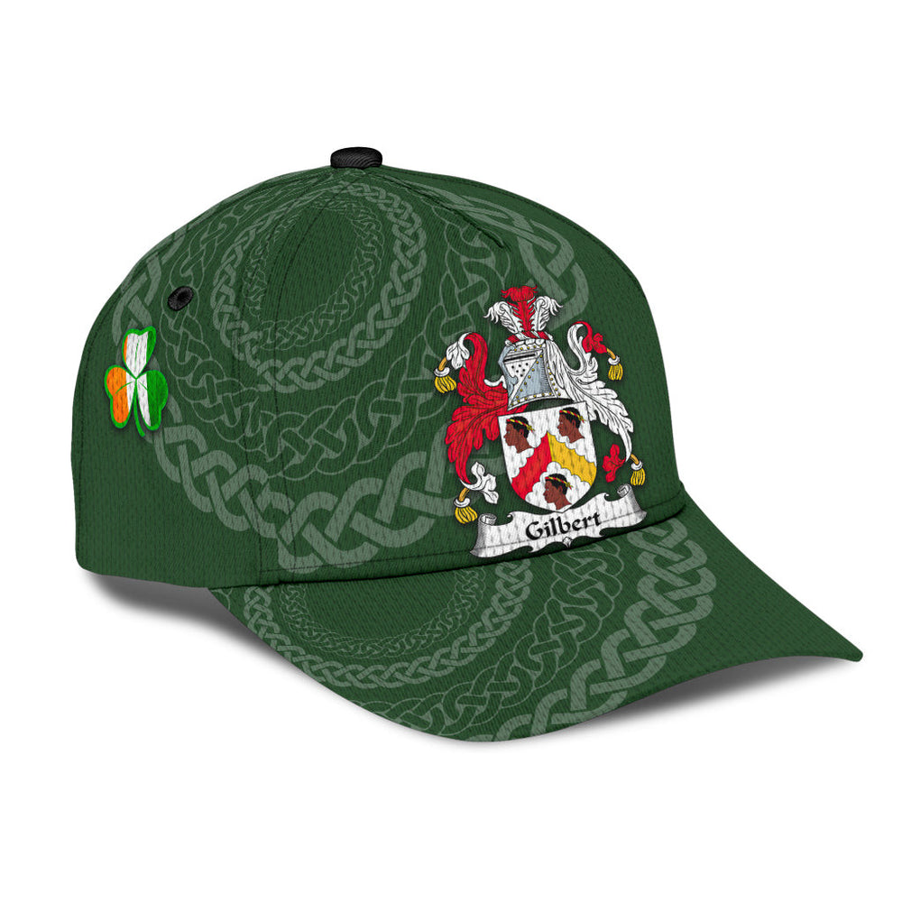 Clan Gilbert Coat Of Arms - Irish Family Crest St Patrick's Day Classic CapWQ21 Classic Cap - Gilbert Coat Of Arms St Patrick's Day Classic Cap Irish Cap