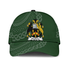 Clan Hopkins Coat Of Arms - Irish Family Crest St Patrick's Day Classic CapNB72 Classic Cap - Hopkins Coat Of Arms St Patrick's Day Classic Cap Irish Cap