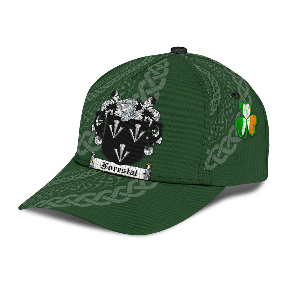 Clan Forestal Coat Of Arms - Irish Family Crest St Patrick's Day Classic CapKI34 Classic Cap - Forestal Coat Of Arms St Patrick's Day Classic Cap Irish Cap