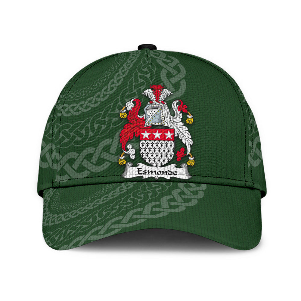 Clan Esmonde Coat Of Arms - Irish Family Crest St Patrick's Day Classic CapIZ46 Classic Cap - Esmonde Coat Of Arms St Patrick's Day Classic Cap Irish Cap