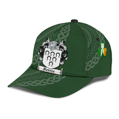 Clan Ferris Coat Of Arms - Irish Family Crest St Patrick's Day Classic CapKR40 Classic Cap - Ferris Coat Of Arms St Patrick's Day Classic Cap Irish Cap