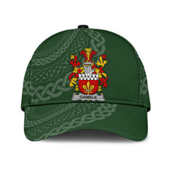 Clan Gamble Coat Of Arms - Irish Family Crest St Patrick's Day Classic CapDE60 Classic Cap - Gamble Coat Of Arms St Patrick's Day Classic Cap Irish Cap