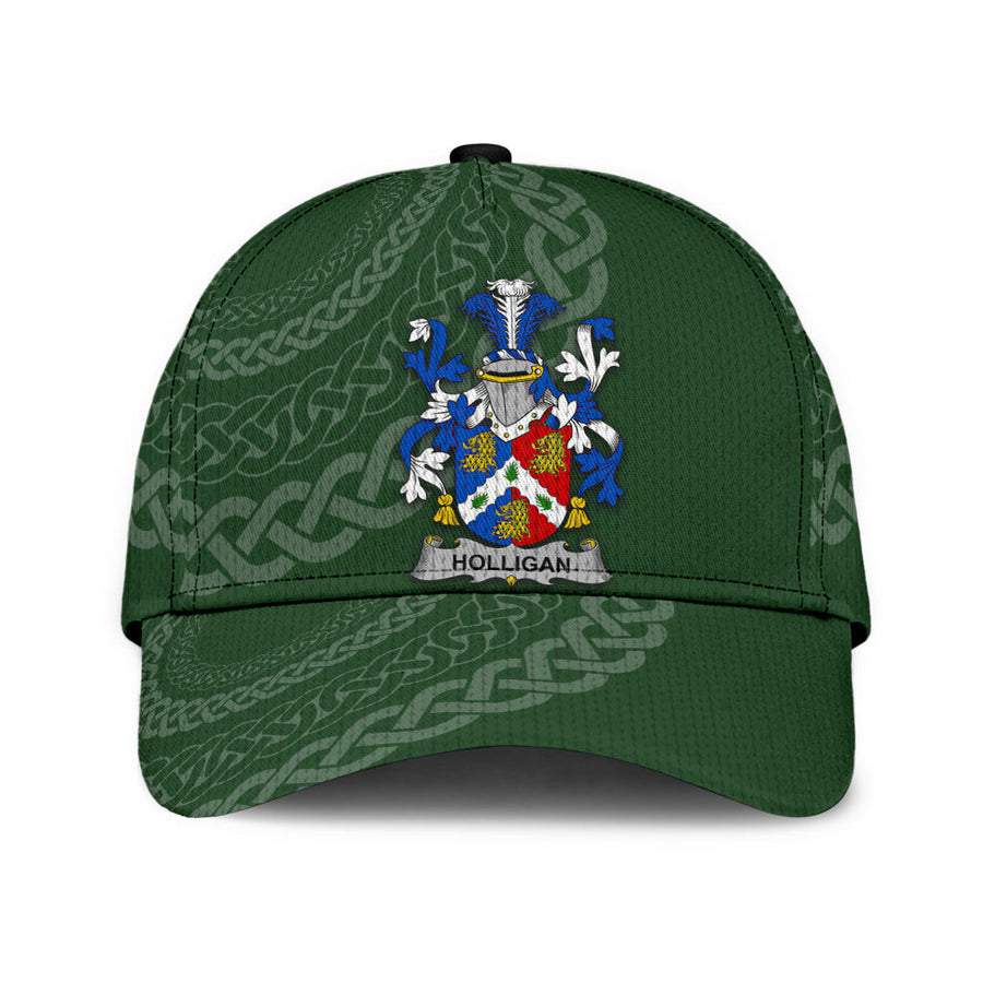 Clan Holligan Coat Of Arms - Irish Family Crest St Patrick's Day Classic CapDT48 Classic Cap - Holligan Coat Of Arms St Patrick's Day Classic Cap Irish Cap