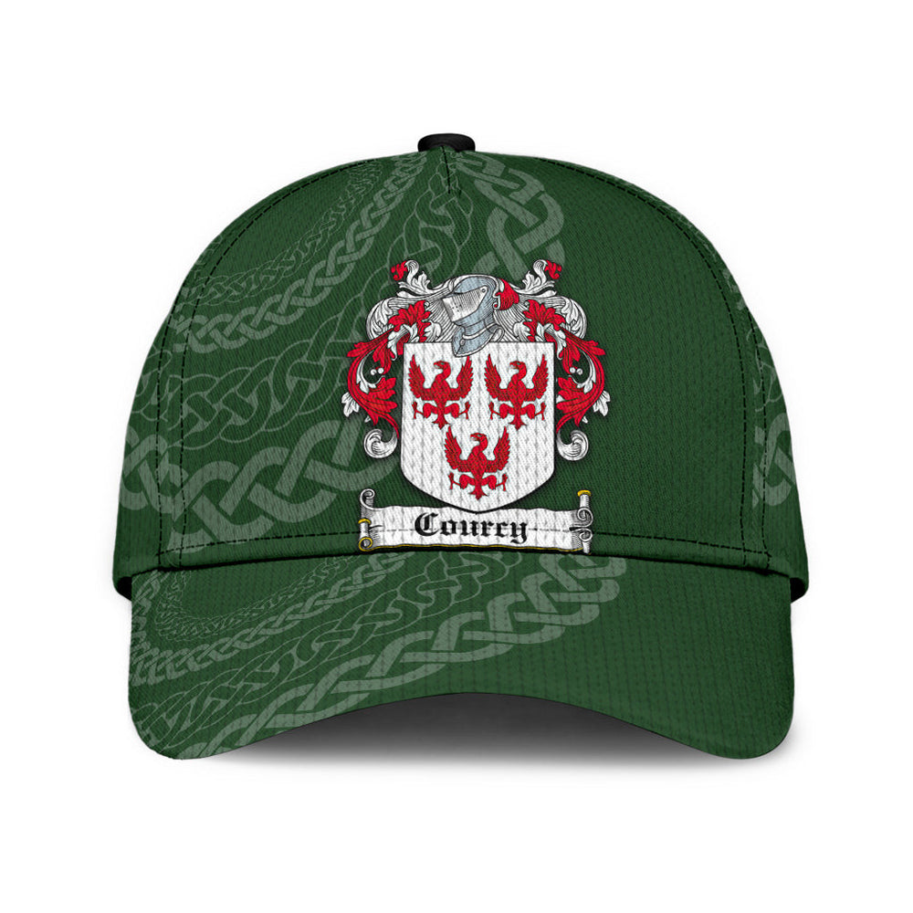 Clan Courcy Coat Of Arms - Irish Family Crest St Patrick's Day Classic CapNO97 Classic Cap - Courcy Coat Of Arms St Patrick's Day Classic Cap Irish Cap