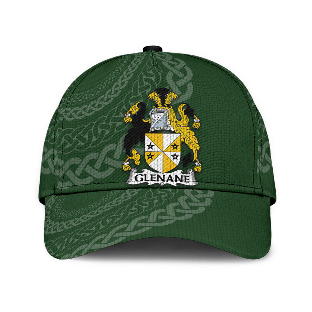Clan Glenane Coat Of Arms - Irish Family Crest St Patrick's Day Classic CapXI88 Classic Cap - Glenane Coat Of Arms St Patrick's Day Classic Cap Irish Cap