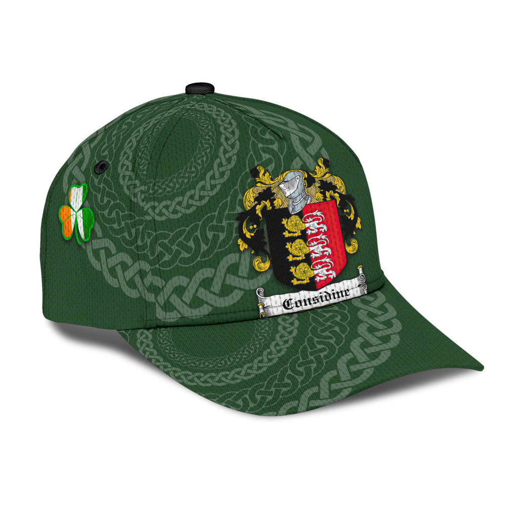Clan Considine Coat Of Arms - Irish Family Crest St Patrick's Day Classic CapZP70 Classic Cap - Considine Coat Of Arms St Patrick's Day Classic Cap Irish Cap