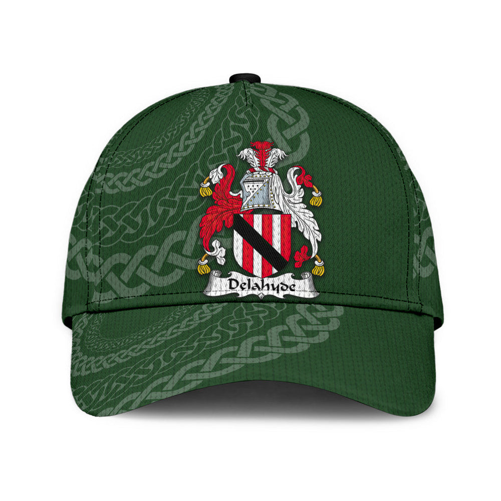 Clan Delahyde Coat Of Arms - Irish Family Crest St Patrick's Day Classic CapEN73 Classic Cap - Delahyde Coat Of Arms St Patrick's Day Classic Cap Irish Cap