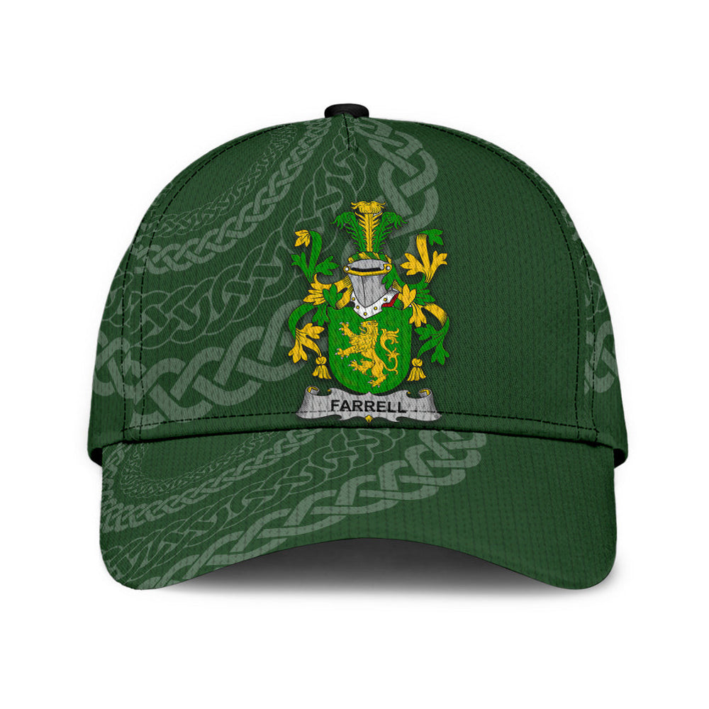 Clan Farrell Coat Of Arms - Irish Family Crest St Patrick's Day Classic CapRJ84 Classic Cap - Farrell Coat Of Arms St Patrick's Day Classic Cap Irish Cap