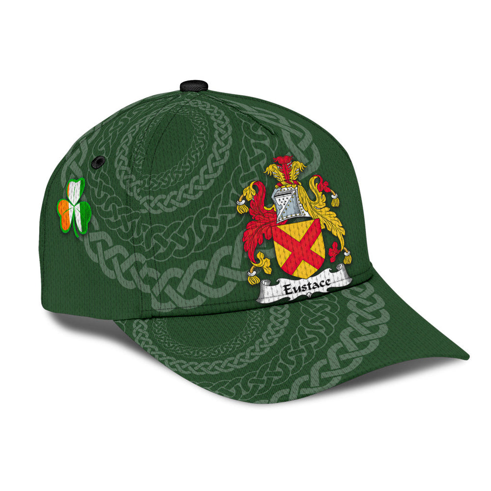 Clan Eustace Coat Of Arms - Irish Family Crest St Patrick's Day Classic CapYY75 Classic Cap - Eustace Coat Of Arms St Patrick's Day Classic Cap Irish Cap