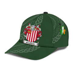 Clan Caulfield Coat Of Arms - Irish Family Crest St Patrick's Day Classic CapFL54 Classic Cap - Caulfield Coat Of Arms St Patrick's Day Classic Cap Irish Cap