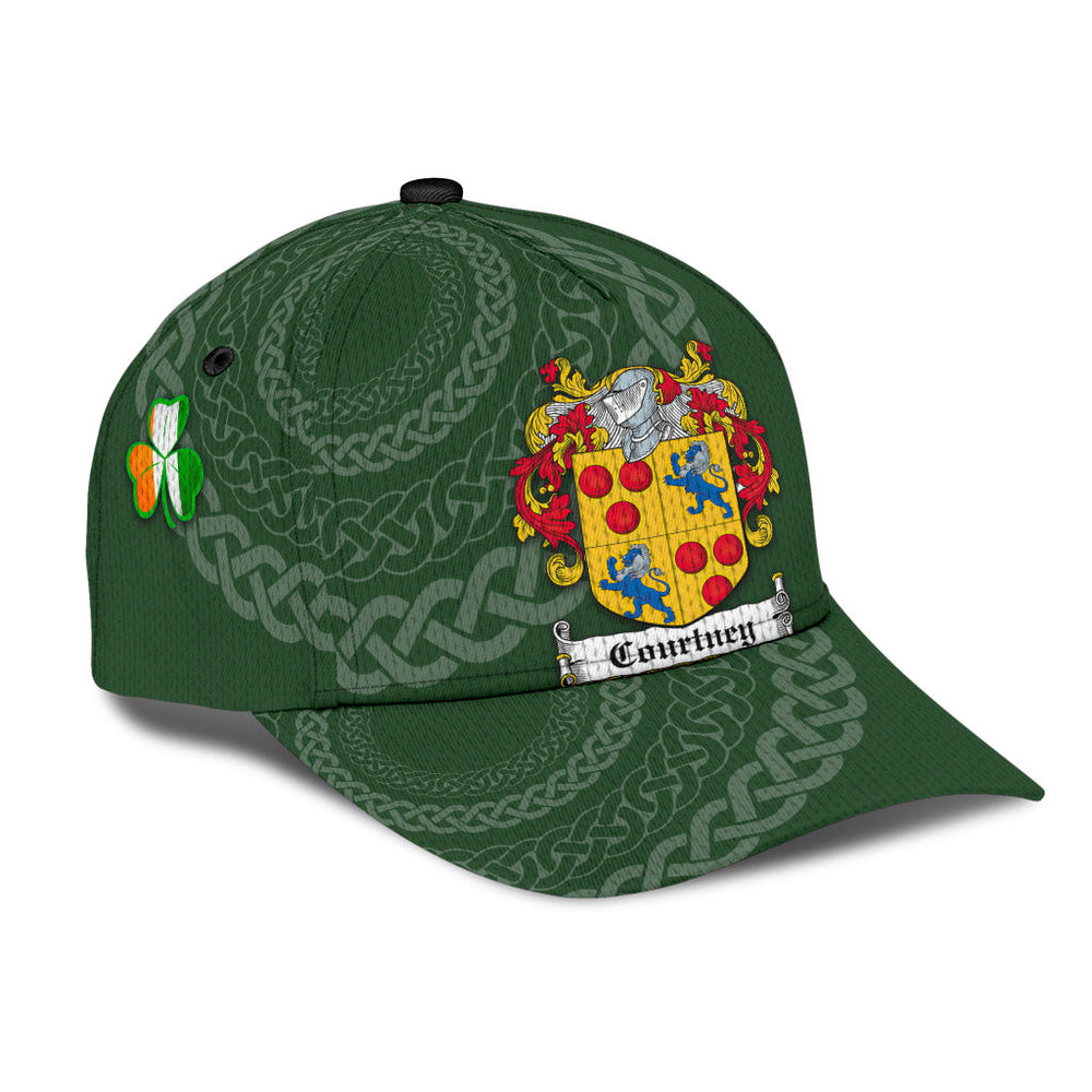 Clan Courtney Coat Of Arms - Irish Family Crest St Patrick's Day Classic CapCR91 Classic Cap - Courtney Coat Of Arms St Patrick's Day Classic Cap Irish Cap