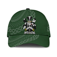Clan Forster Coat Of Arms - Irish Family Crest St Patrick's Day Classic CapNF69 Classic Cap - Forster Coat Of Arms St Patrick's Day Classic Cap Irish Cap