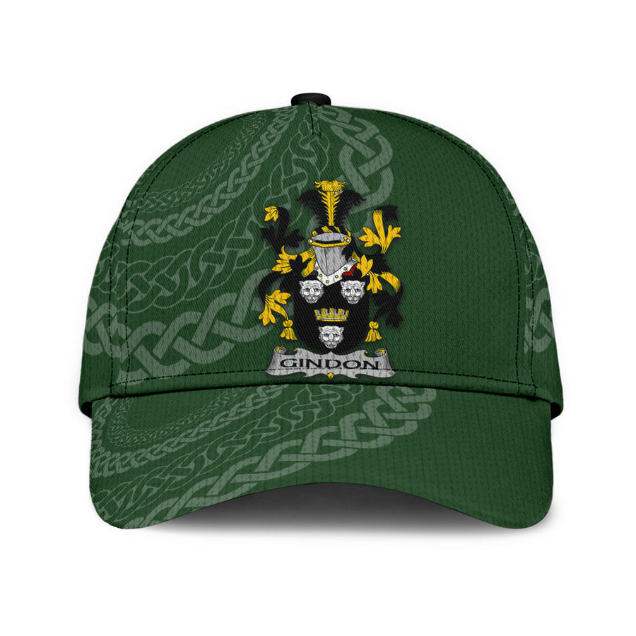 Clan Gindon Coat Of Arms - Irish Family Crest St Patrick's Day Classic CapGK45 Classic Cap - Gindon Coat Of Arms St Patrick's Day Classic Cap Irish Cap