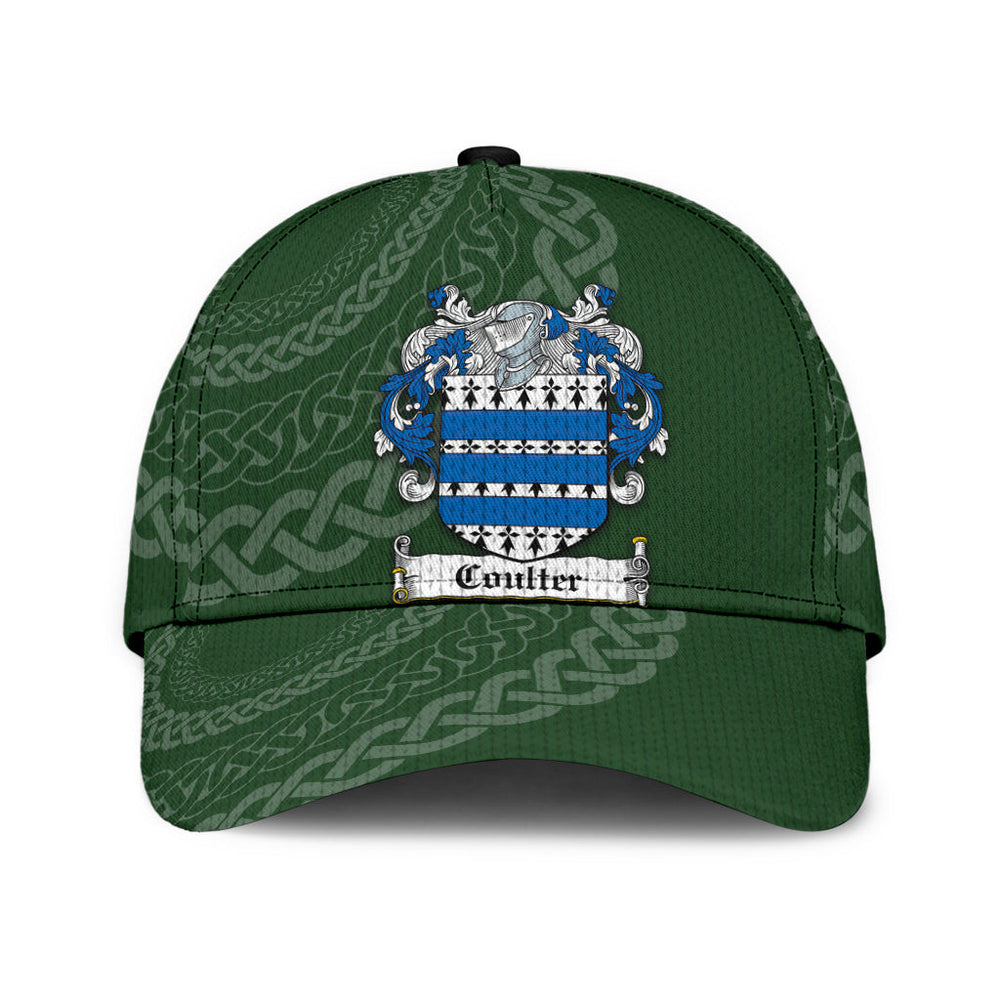 Clan Coulter Coat Of Arms - Irish Family Crest St Patrick's Day Classic CapPG95 Classic Cap - Coulter Coat Of Arms St Patrick's Day Classic Cap Irish Cap