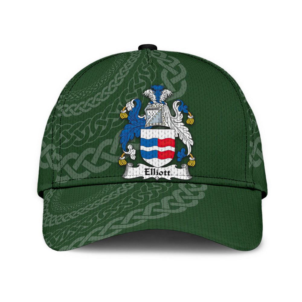 Clan Elliott Coat Of Arms - Irish Family Crest St Patrick's Day Classic CapYB66 Classic Cap - Elliott Coat Of Arms St Patrick's Day Classic Cap Irish Cap