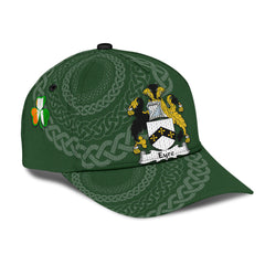 Clan Eyre Coat Of Arms - Irish Family Crest St Patrick's Day Classic CapQE92 Classic Cap - Eyre Coat Of Arms St Patrick's Day Classic Cap Irish Cap