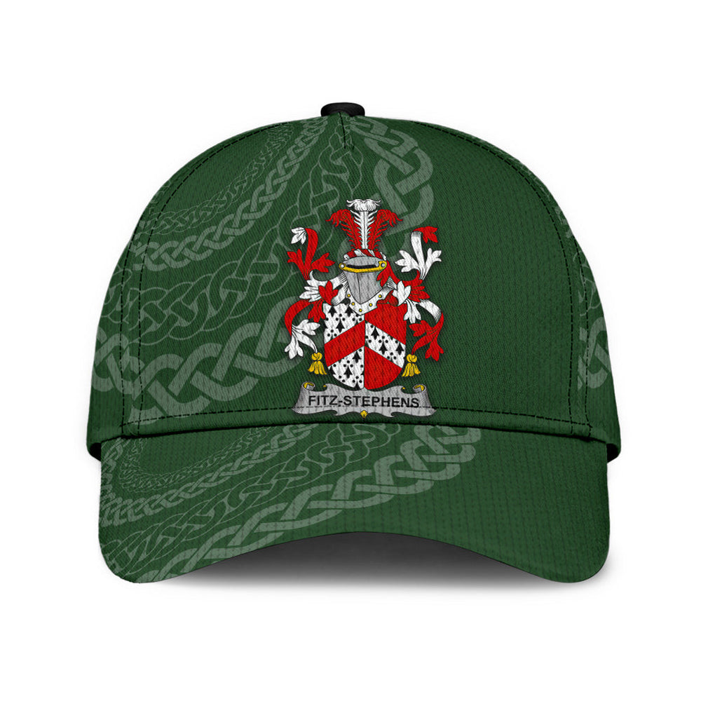 Clan Fitzstephens Coat Of Arms - Irish Family Crest St Patrick's Day Classic CapZT68 Classic Cap - Fitzstephens Coat Of Arms St Patrick's Day Classic Cap Irish Cap