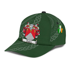 Clan Fagan Coat Of Arms - Irish Family Crest St Patrick's Day Classic CapPS63 Classic Cap - Fagan Coat Of Arms St Patrick's Day Classic Cap Irish Cap