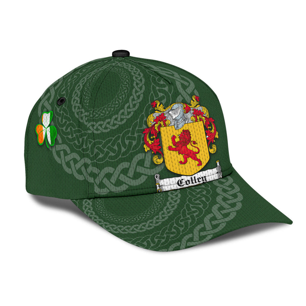 Clan Colley Coat Of Arms - Irish Family Crest St Patrick's Day Classic CapJB86 Classic Cap - Colley Coat Of Arms St Patrick's Day Classic Cap Irish Cap