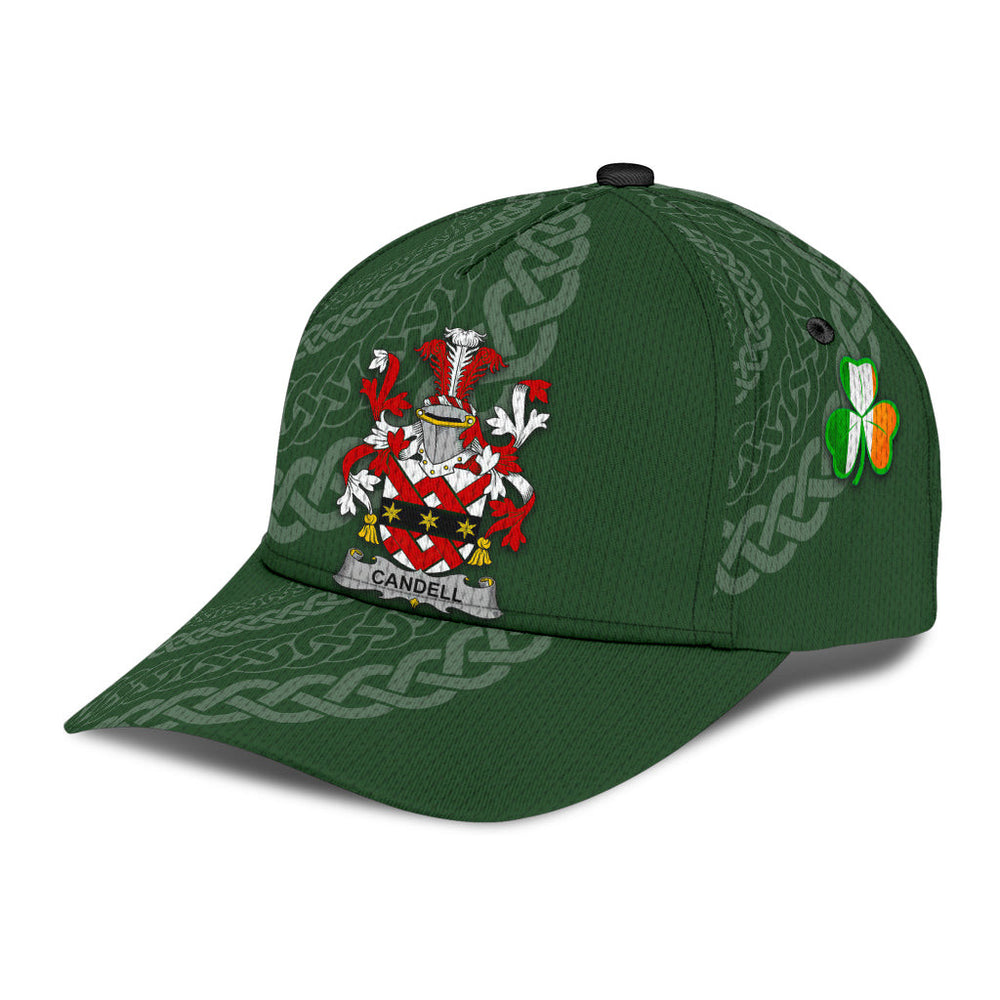 Clan Candell Coat Of Arms - Irish Family Crest St Patrick's Day Classic CapSM64 Classic Cap - Candell Coat Of Arms St Patrick's Day Classic Cap Irish Cap