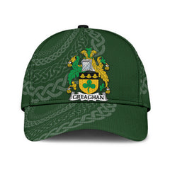 Clan Greaghan Coat Of Arms - Irish Family Crest St Patrick's Day Classic CapAY27 Classic Cap - Greaghan Coat Of Arms St Patrick's Day Classic Cap Irish Cap