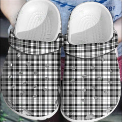 Clan Scott Black & White Modern Tartan Clogs Classic IC91 Scott Black & White Modern Tartan Tartan Today