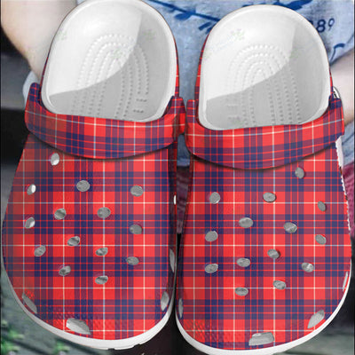Clan Hamilton Modern Tartan Clogs Classic UX28