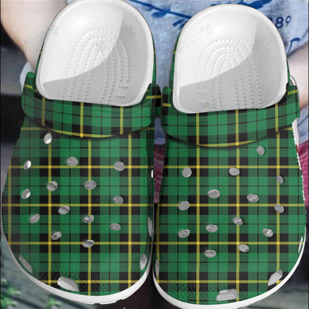 Clan Wallace Hunting Green Tartan Clogs Classic XR32 Wallace Hunting Green Tartan Tartan Today