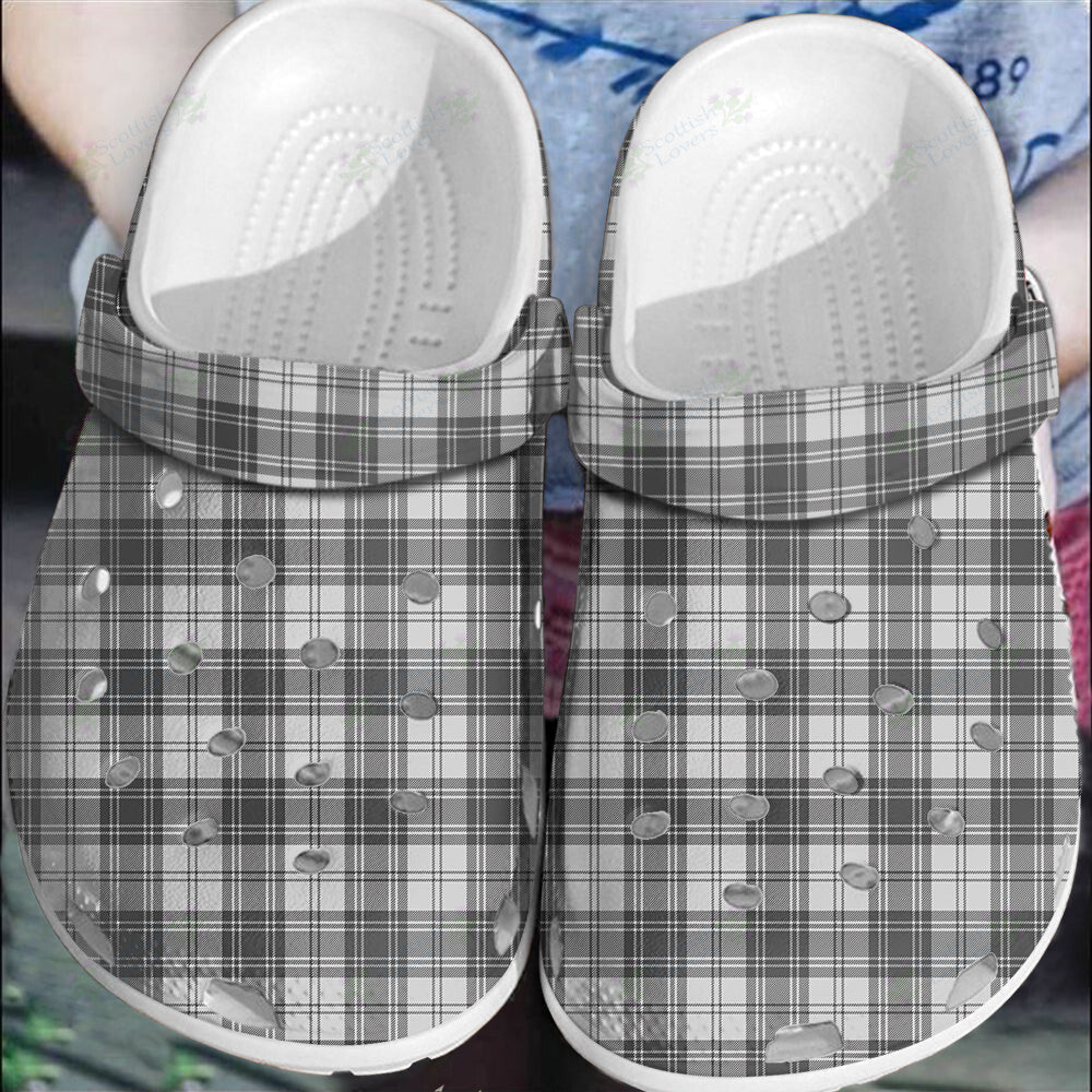 Clan Douglas Grey Modern Tartan Clogs Classic AU11 Douglas Grey Modern Tartan Tartan Today