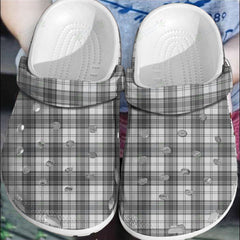 Clan Douglas Grey Modern Tartan Clogs Classic AU11 Douglas Grey Modern Tartan Tartan Today