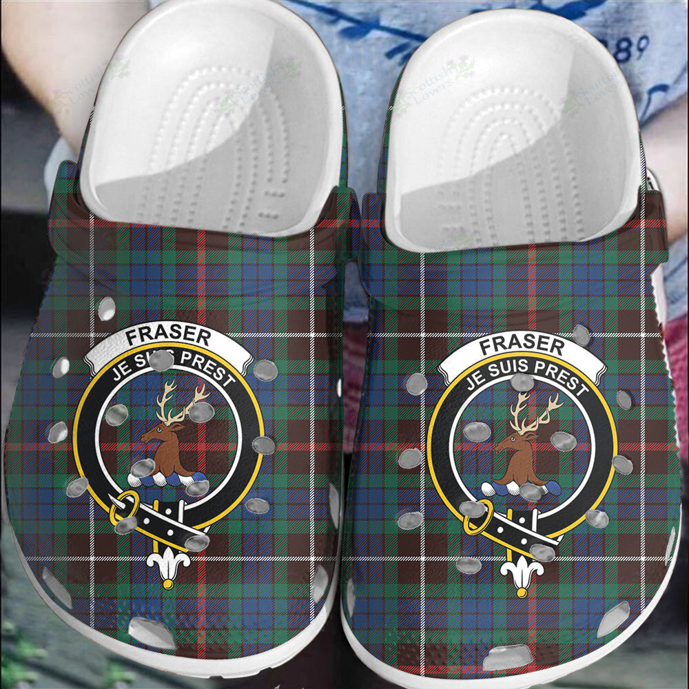 Clan Fraser Hunting Ancient Tartan Crest Clogs Classic YG33 Fraser Hunting Ancient Tartan Tartan Today