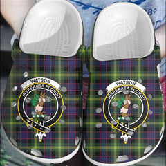 Clan Watson Modern Tartan Crest Clogs Classic MI16 Watson Modern Tartan Tartan Today